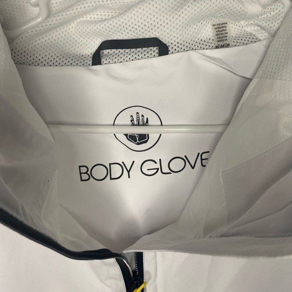 Body Glove cropped rain jacket, white, size M - Picture 2 of 8